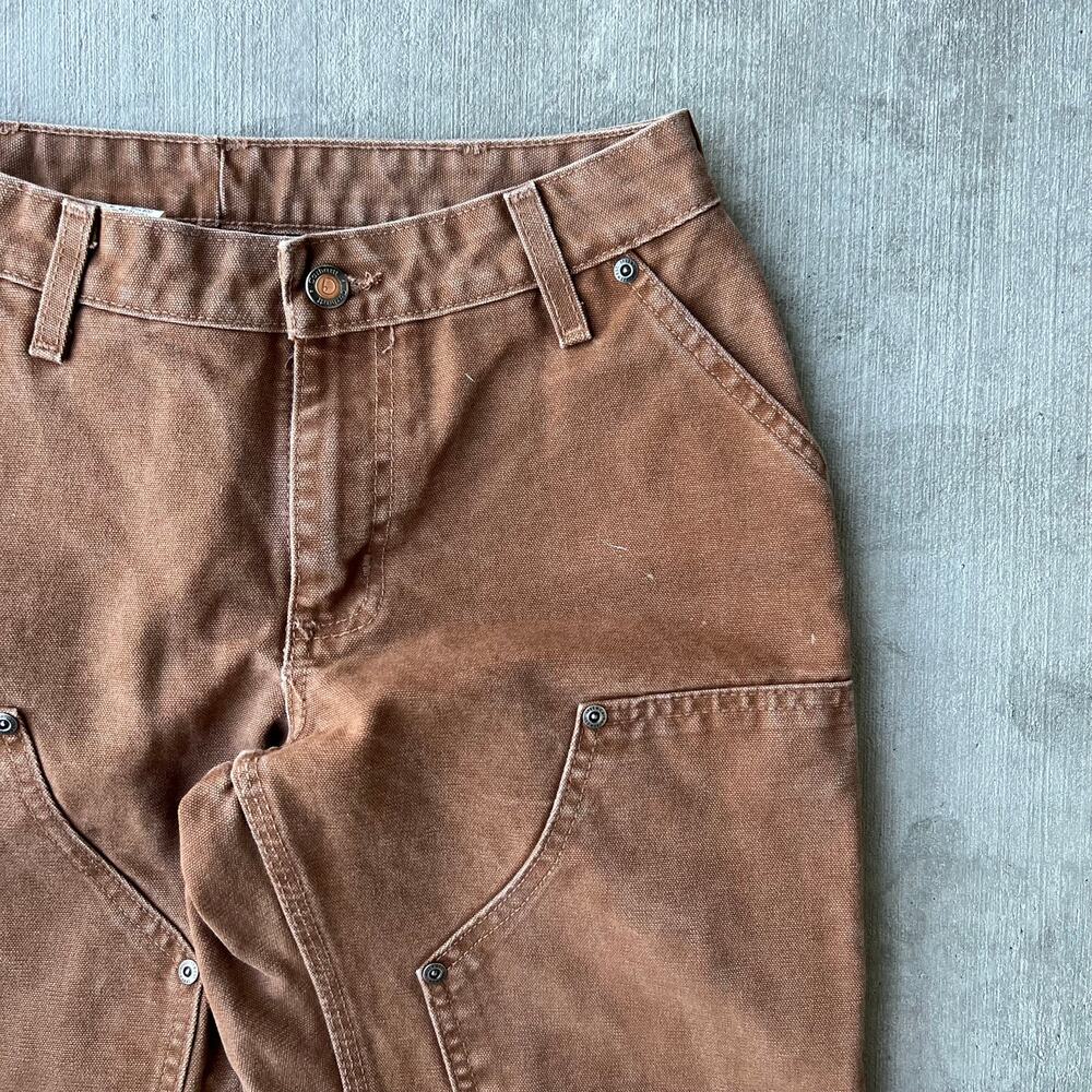 Carhartt brown WOMENS double knee work wear carpenter pants - Picture 3 of 7